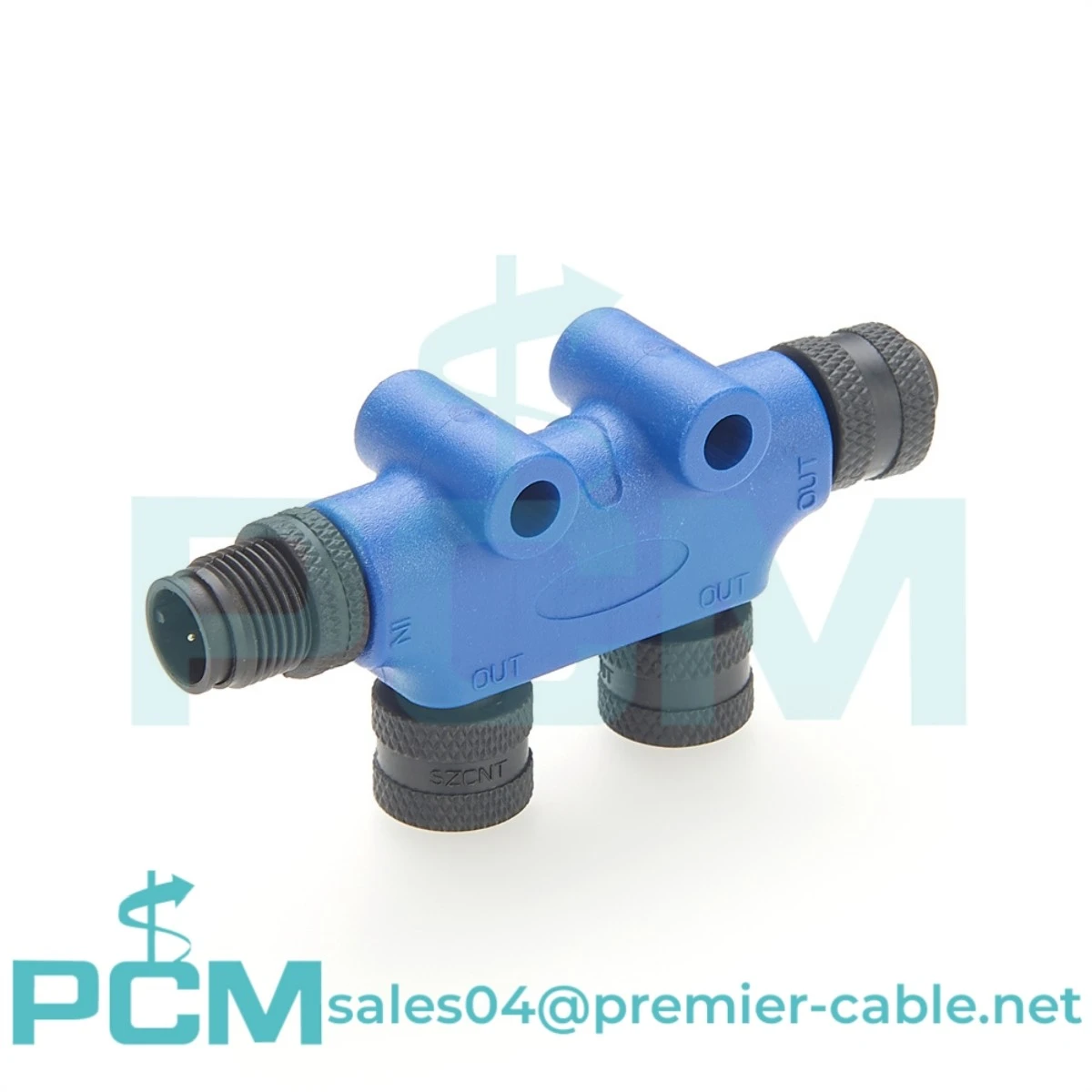 Nmea2000 Micro Multi-Port T-Connector 2 Port M12 5 Pin 3 Femlae to 5 Pin Male