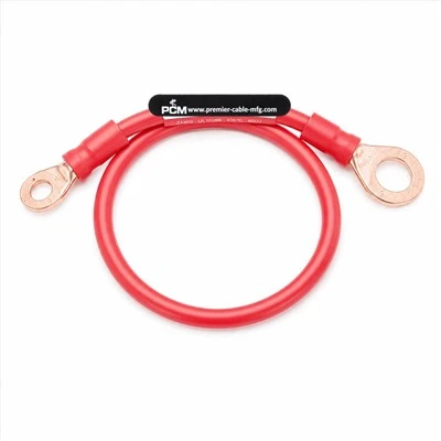 Kabel Pelompat Kuasa Bateri M6 Hingga M12 Pemasangan Kabel Terminal Cincin Tembaga