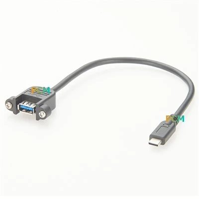 USB-A ke kabel panel USB-C dengan skru
